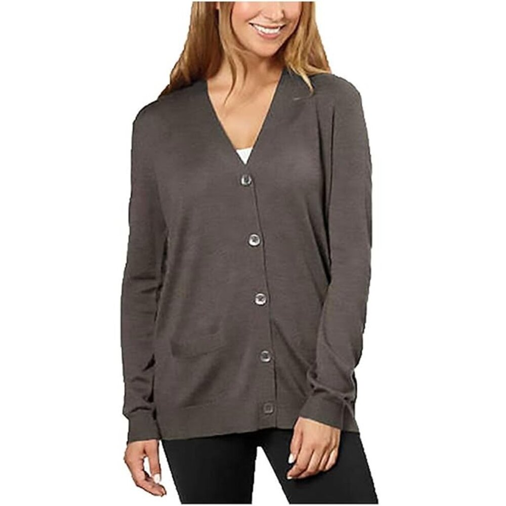 Kirkland Signature Women 100% Extra Fine Merino Wool Cardigan